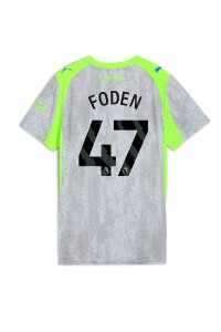 Fotbalové Dres Manchester City Phil Foden #47 Dámské Třetí Oblečení 2025-26 Krátký Rukáv